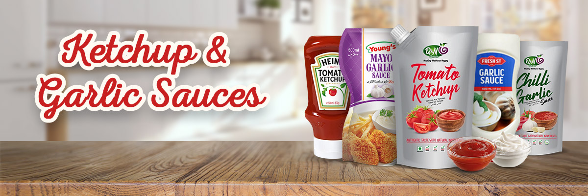Ketchup & Garlic Sauces