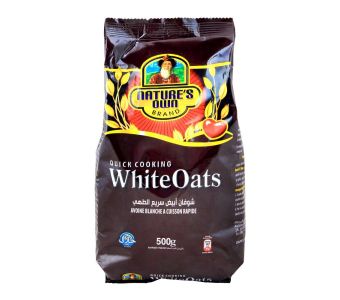 Nature's Own Brand White Oats, Quick Cooking Pouch 500g
