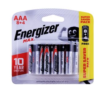 Energizer Max Aaa8+4 Super Saver Pck