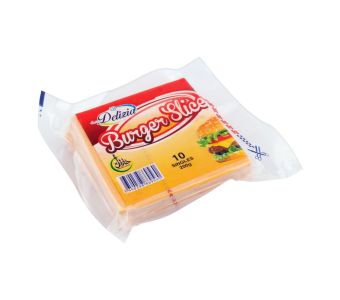 Delizia Burger Slice Cheese, 10-Pack, 200g