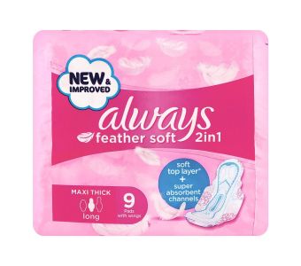 ALWAYS FEATHER SOFT 2 IN 1 MAXI THICK