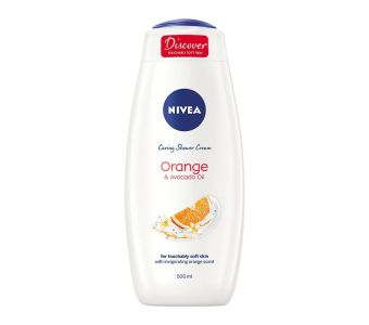 NIVEA CARING SHOWER CREAM ORANGE & AVOCADO OIL 500ML