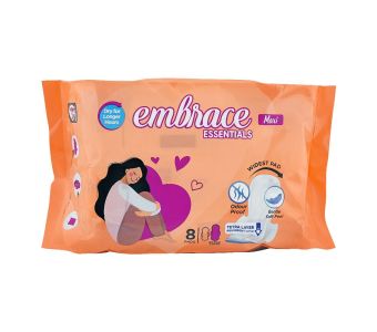 EMBRACE Essentials Maxi Extra Long Pads, 8-Pack