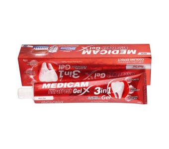 Medicam Tooth Paste 75gm 3 in 1 Red Gel