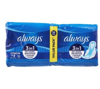 ALWAYS 3in1 Maxi Thick Extra Long - 16 pcs