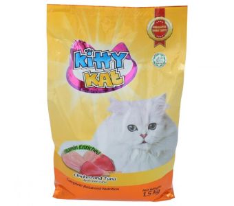 KITTY KAT - Cat Food Chicken and Tuna - 1.5kg
