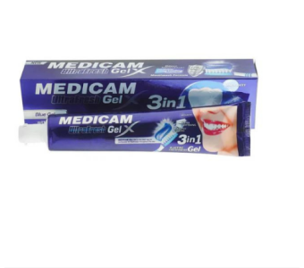 Medicam Tooth Paste 125gm 3 in 1 Blu Gel