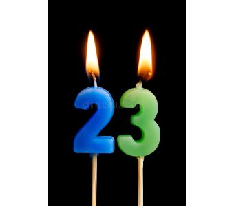 Number Candle 23 (Sj 75)