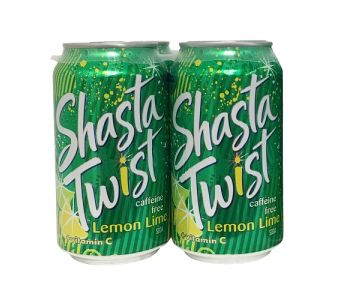Shasta Soda 12oz Lime Lemon Can 1pcs