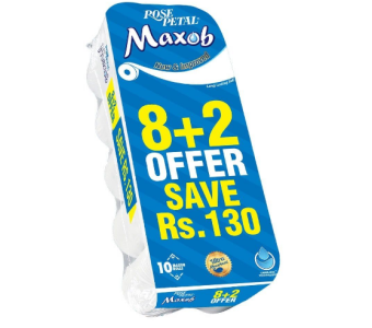 Rose Petal Maxob Toilet Roll 8+2