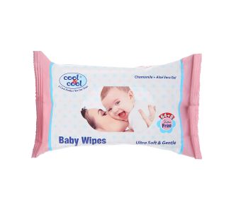 Cool & cool baby wipes 64+8