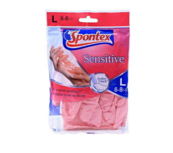 Spontex Sensitive Flexible Gloves 2s Large Pink