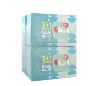 Rose Petal Tulip Tissue 4s Pack Pop Up