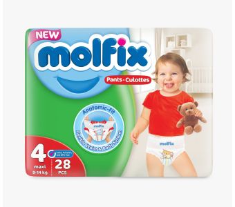 Molfix Pants Maxi Twin 28Pcs (4/No)