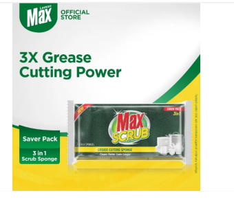 Max Scrub Sponge Saver Pack 3in1 Large