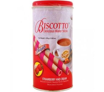 BISCOTTO - WAFER STICKS 370G STRAWBERRY