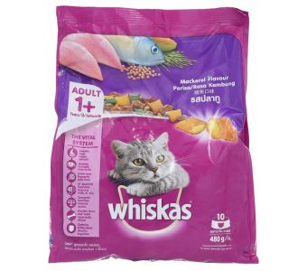 WHISKAS - cat food mackerel 480gm