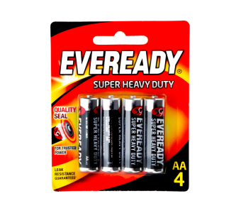 Eveready Super Heavy Duty AA Batteries (Pack Of 4)
