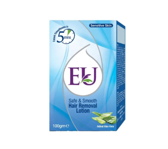EU HAIR REMOVAL LOTION CREAM JAR SENSITIVE SKIN 100 GM
