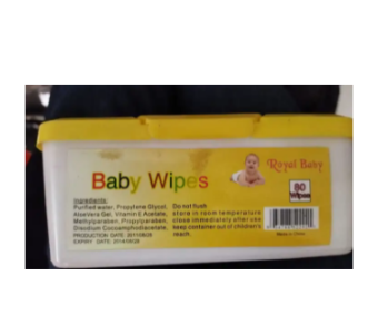 Baby Wipes Yellow Medium Royal Baby
