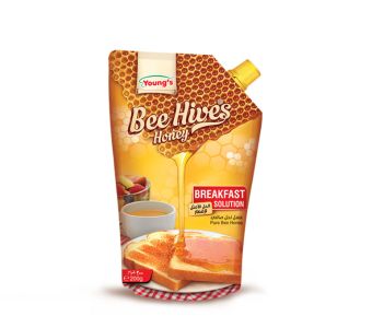 YOUNGS BEE HIVES HONEY POUCH 200GM