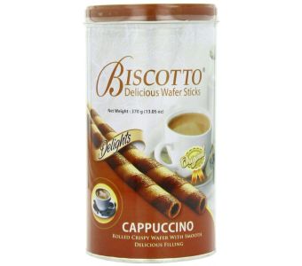 Biscotto Delicious Wafer Sticks 370gm Box (Cappuchino)