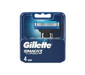 GILLETTE MACH 3 TURBO BLADES 4 PACK