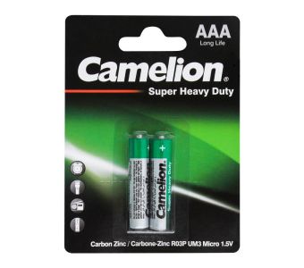 Camelion Aaa2 Batery Cell R03P 2Pcs