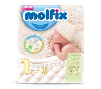 MOLFIX diapers new born 11pcs 1no