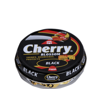 Cherry Blossom Black Shoes Polish Tin 90ml