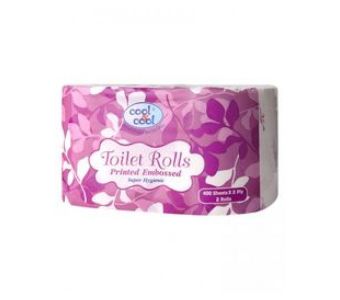 Cool & Cool Toilet Roll 1 x 2 x 400s White