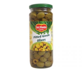 Del monte Pitted Green Olives 235gm DM