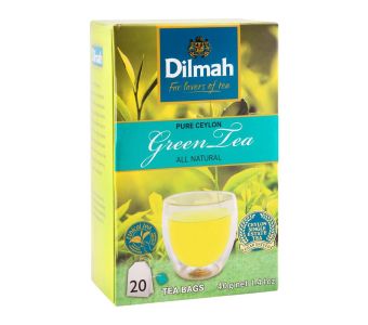 dilmah ceylon green tea natural 40gm 20 tea bags