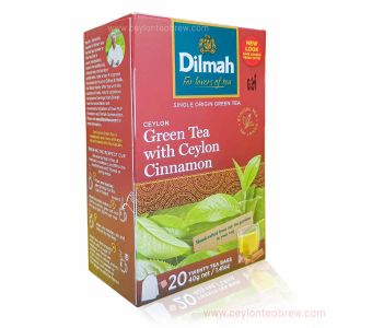 DILMAH green tea with ceylon cinnamon 40gm 20 tea bags