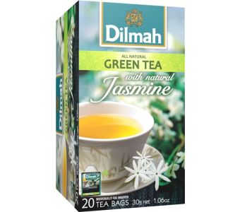 dilmah green tea with jasmine tea bags 20s 40gm