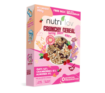 Nutrilov Crunchy Cereal Berry Blast 300g Box