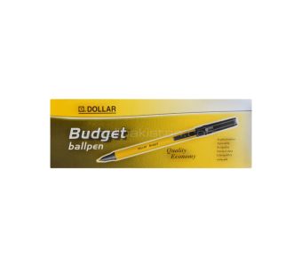Dollar Budget Ball Pen Black 10s Box