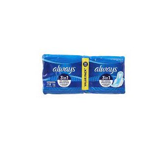 ALWAYS - 3 in 1 Extra long Value Pack 16pcs