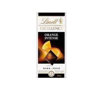 LINDT - EXCELLENCE ORANGE DARK CHOCOLATE 100G