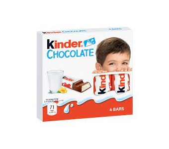 KINDER - Chocolate Bars 4 pieces