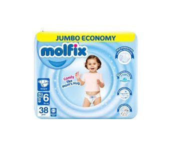 Molfix Diapers 6 EXTRA LARGE 38 PCS