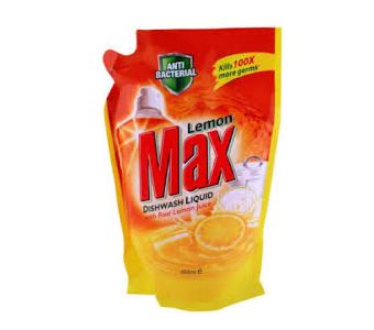 LEMON MAX LIQUID DISHWASH POUCH 500ML
