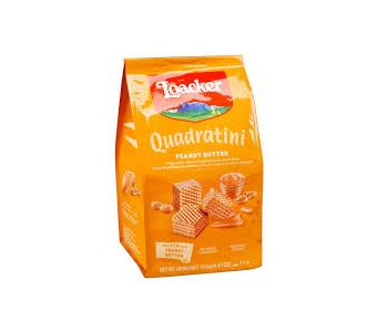 LOACKER Quadratini PEANUT BUTTER 125g