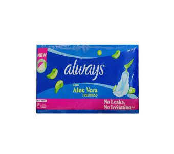ALWAYS ALOE VERA PADS 18PCS