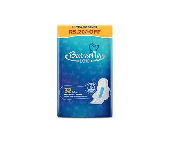 BUTTERFLY LONG ULTRA THIN XXL 32PCS