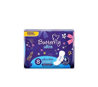 NEW BUTTERFLY ULTRA THIN LONG 8PCS
