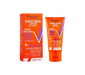 DISAAR SUNSCREEN LOTION WHITENING & BRIGHTEN 50ML