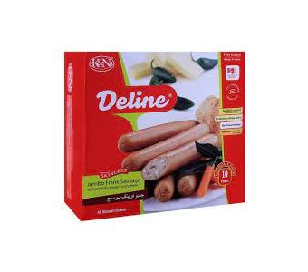 K&Ns Deline Frank Sausage Jalapeno Pepper & Cheese 740g