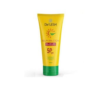 DE'LESH SUN BLOCK 50 SPF 100ML
