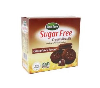 KRUNCHEES SUGAR FREEE CREAM BISCUITS CHO FLAVOUR 130GM